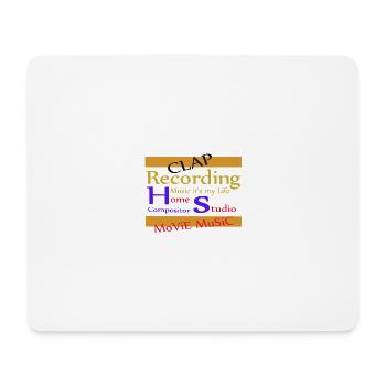 home studio movie music - Tapis de souris (format paysage) - blanc - Devant