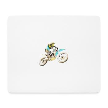 Motocross - Mousepad (Querformat) - Weiß - Vorne