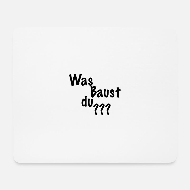 Bauspaßundmehr Kollektion - Mousepad (Querformat) - Weiß