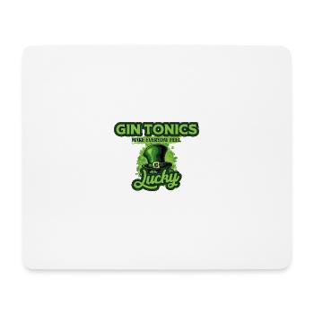 St. Patricks Day Gin Tonics sorgen für ein alltägliches Gefühl - Mousepad (Querformat) - Weiß - Vorne