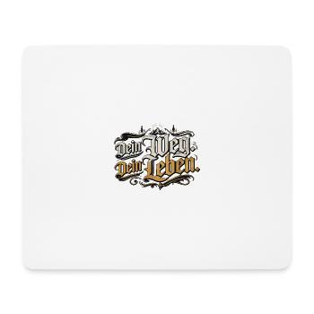 Dein Weg Dein Leben Vintage - Mousepad (Querformat) - Weiß - Vorne
