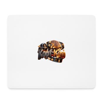 Kopf Kino Filmhirn Popcorn - Mousepad (Querformat) - Weiß - Vorne