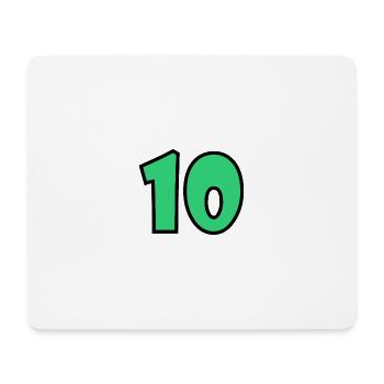 10. 10 JAHRE. 10-JÄHRIGES JUBILÄUM. 10-JÄHRIGES JUBILÄUM. - Mousepad (Querformat) - Weiß - Vorne