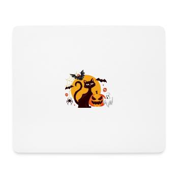Halloween - Tapis de souris (format paysage) - blanc - Devant