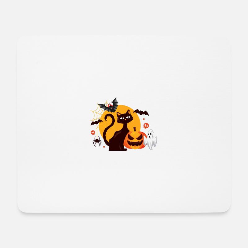 Halloween - Mousepad (Querformat) - Weiß