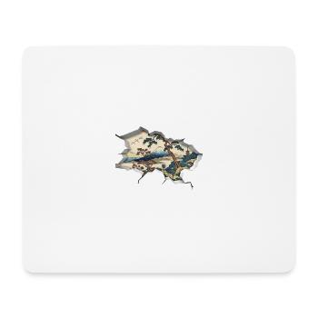 Japanische Kunst - Mousepad (Querformat) - Weiß - Vorne