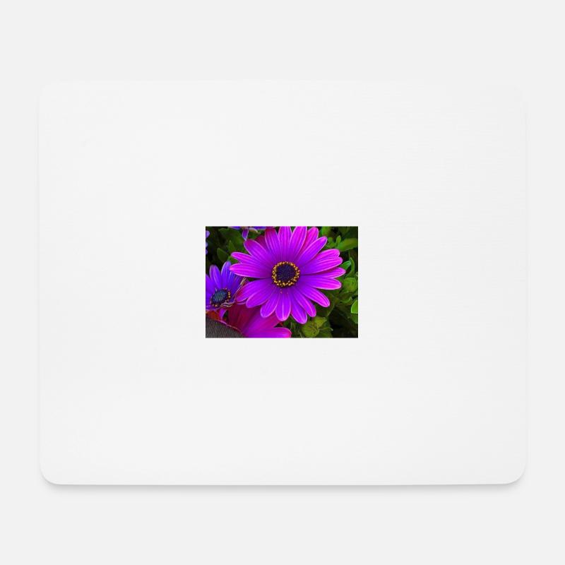 Blumen - Mousepad (Querformat) - Weiß