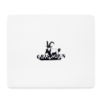 Grischun Steinbock Snowboard - Mousepad (Querformat) - Weiß - Vorne