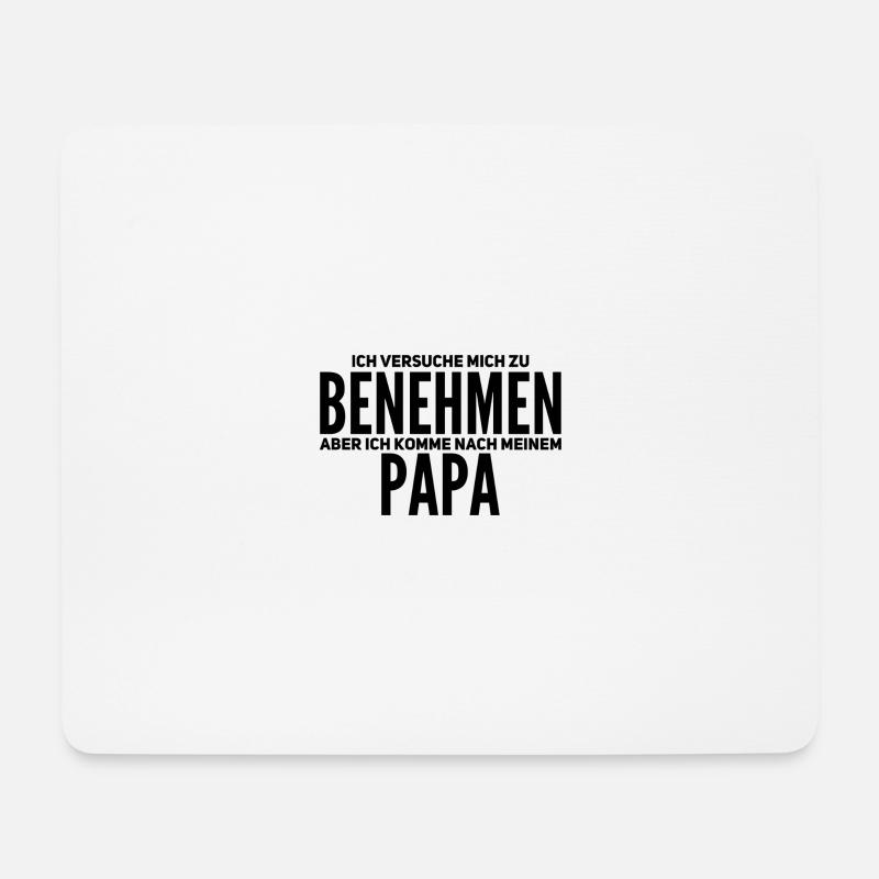 Lustiger Spruch - Mousepad (Querformat) - Weiß