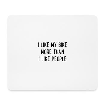Bicyclette - Tapis de souris (format paysage) - blanc - Devant