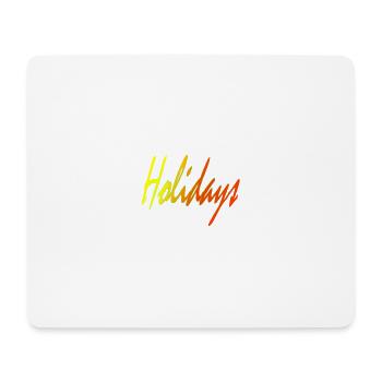 holidays - Tapis de souris (format paysage) - blanc - Devant