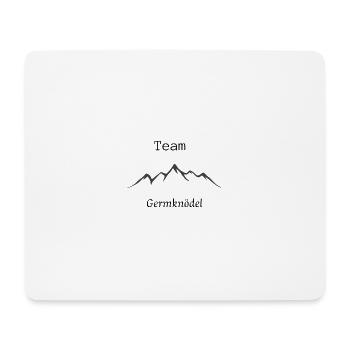 Team Germknödel , wandern - Mousepad (Querformat) - Weiß - Vorne