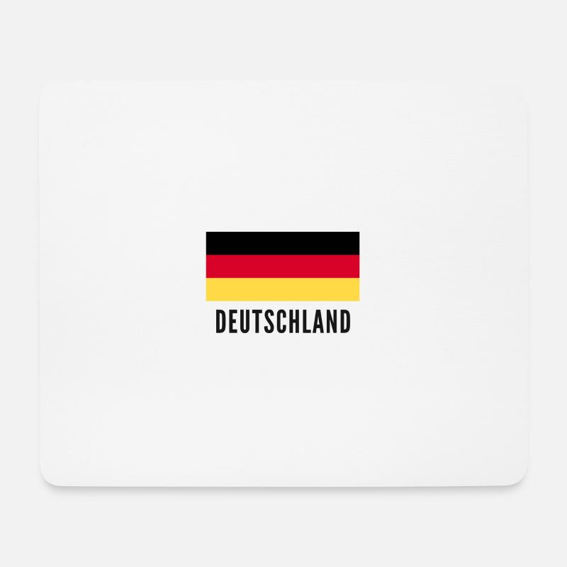 Deutschland  - Mousepad (Querformat) - Weiß