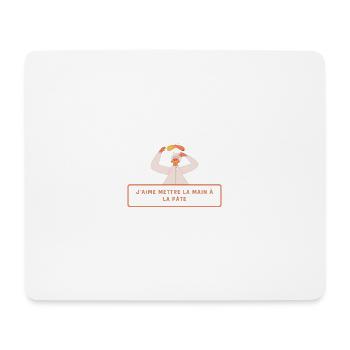 J'aime mettre la main à la pâte ! - Tapis de souris (format paysage) - blanc - Devant