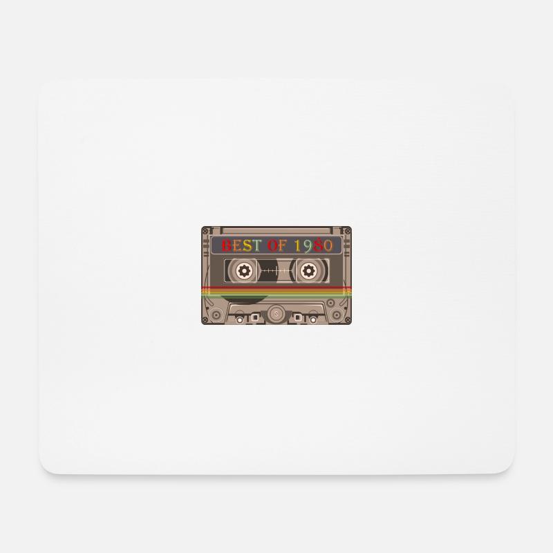 1980 - Mousepad (Querformat) - Weiß
