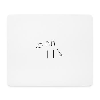 Kamel - Mousepad (Querformat) - Weiß - Vorne