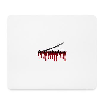 Ass-Phobie - Mousepad (Querformat) - Weiß - Vorne