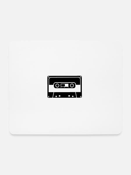 Kassette Tape Musik Radio Retro coole Geschenkidee - Mousepad (Querformat) - Weiß