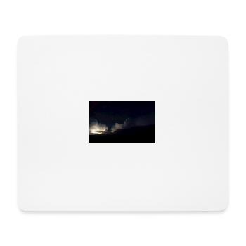 Orages la nuit - Tapis de souris (format paysage) - blanc - Devant
