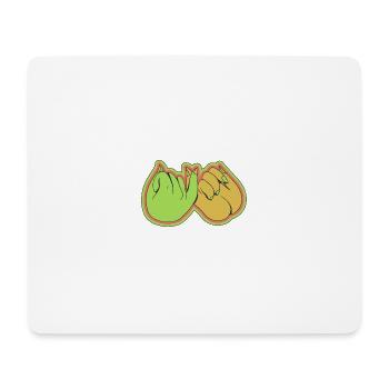 confidence little finger - Mouse Pad (horizontal) - white - Front