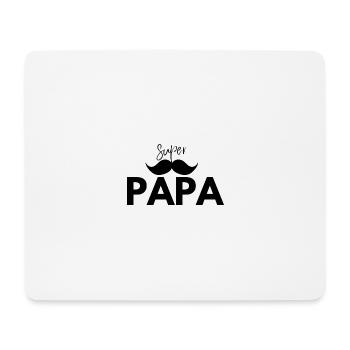 Super papa - Tapis de souris (format paysage) - blanc - Devant