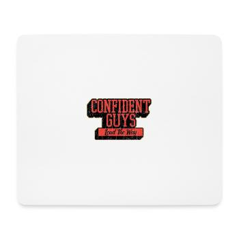Des hommes confiants ouvrent la voie Déclaration audacieuse - Tapis de souris (format paysage) - blanc - Devant