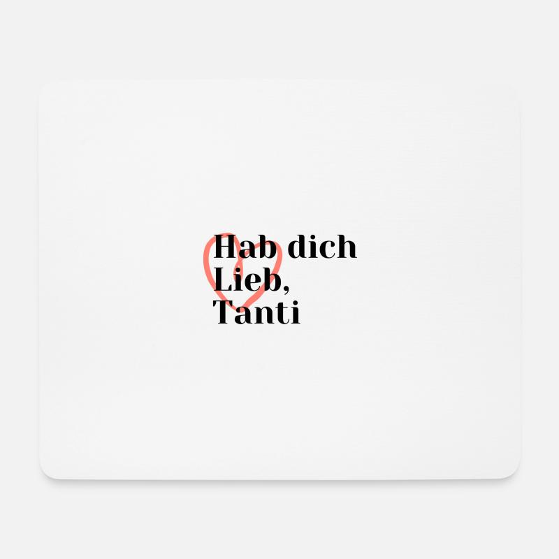 Tante Aunt Geschenk Beste Tanti - Mousepad (Querformat) - Weiß