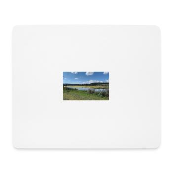 Nature am wasser - Mousepad (Querformat) - Weiß - Vorne