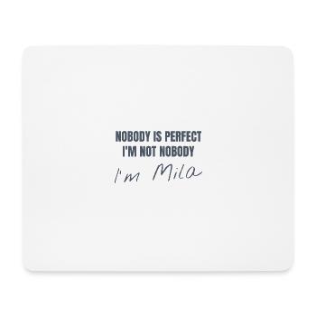 Mila - Mousepad (Querformat) - Weiß - Vorne