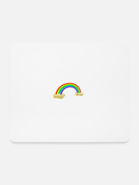 Rainbow - Mousepad (Querformat) - Weiß