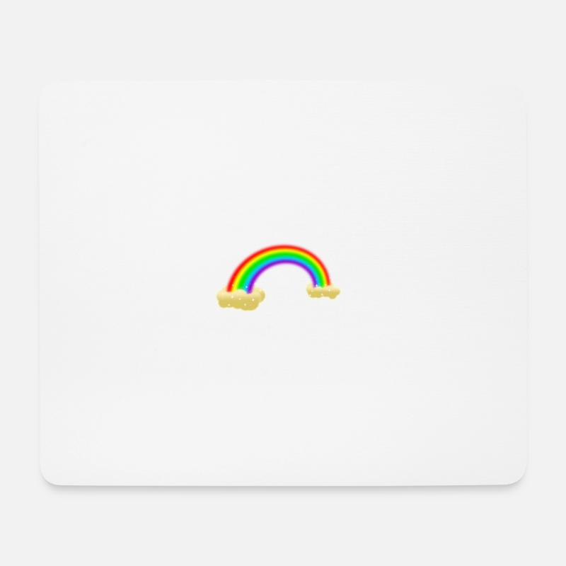 Rainbow - Mousepad (Querformat) - Weiß