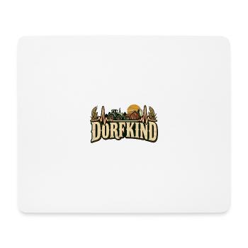Dorfkind Herzschlag – Traktor & Landleben - Mousepad (Querformat) - Weiß - Vorne