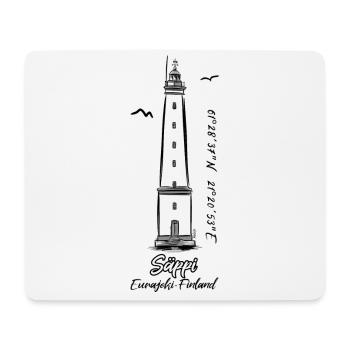 SÄPPI MAJAKKA, Pori, T-Shirts et Lighthouse Products - Tapis de souris (format paysage) - blanc - Devant