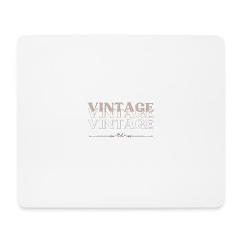 Vintage - Tapis de souris (format paysage) - blanc - Devant