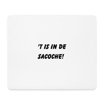 ́t est dans le sacoche. Chemises en dialecte anversois - Tapis de souris (format paysage) - blanc - Devant
