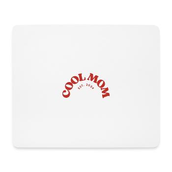 Cool Mom Est. 2024 - Mousepad (Querformat) - Weiß - Vorne