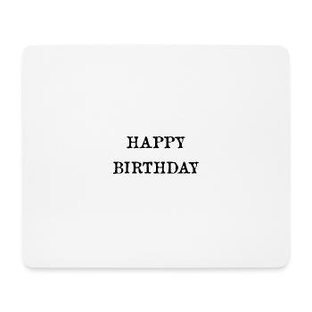 JAHRESTAG. ALLES GUTE ZUM GEBURTSTAG. ALLES GUTE ZUM GEBURTSTAG. - Mousepad (Querformat) - Weiß - Vorne