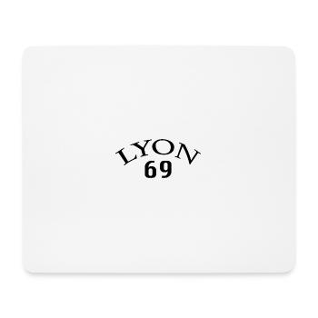 Lyon - Tapis de souris (format paysage) - blanc - Devant