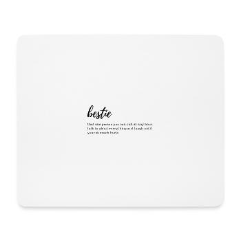 bestie - Mousepad (Querformat) - Weiß - Vorne