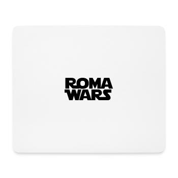 Roma Wars SW Design Black Letters - Mouse Pad (horizontal) - white - Front