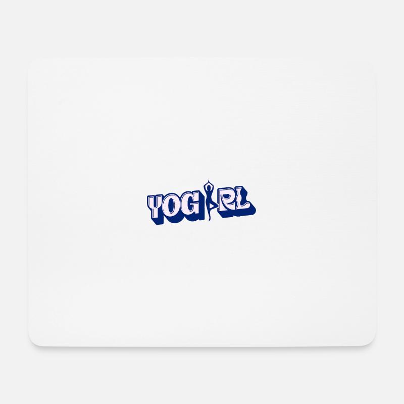 YOGirl - das Must-have für Yoga-Mädels - Mousepad (Querformat) - Weiß