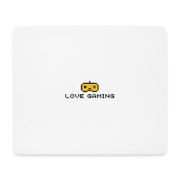 LIEBE GAMING - Mousepad (Querformat) - Weiß - Vorne