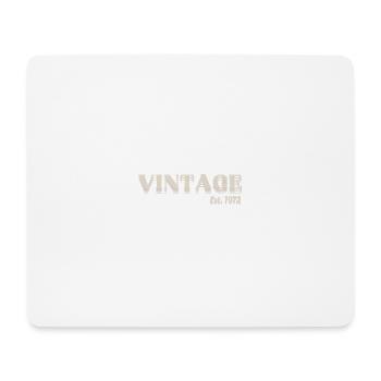 Vintage 1972 Rétro - Tapis de souris (format paysage) - blanc - Devant