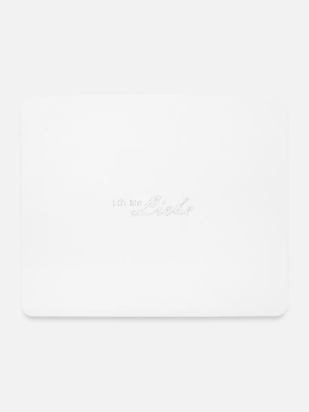 Ich bin Liebe (Umrandet) - Katja Obieglo - Mousepad (Querformat) - Weiß