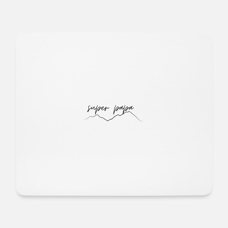 Super Papa - Mousepad (Querformat) - Weiß