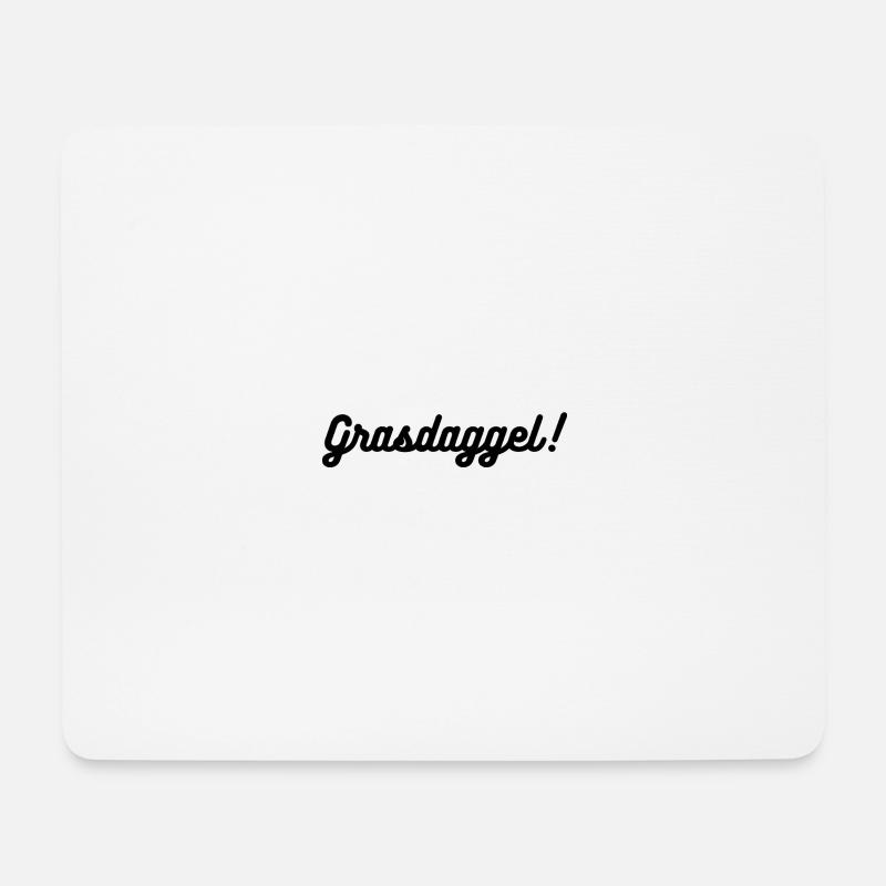 Grasdaggel - Mousepad (Querformat) - Weiß