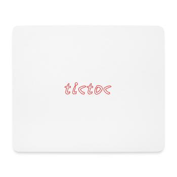 tictoc - Mousepad (Querformat) - Weiß - Vorne