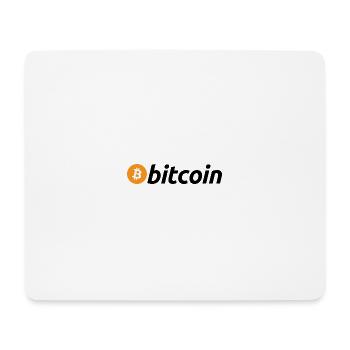 BITCOIN LOGO - Mousepad (Querformat) - Weiß - Vorne