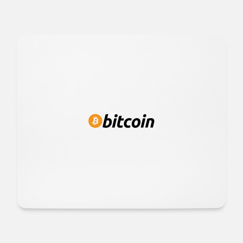 BITCOIN LOGO - Mousepad (Querformat) - Weiß
