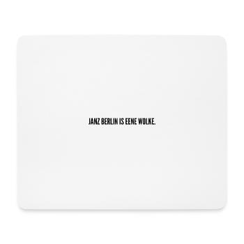 Berliner Schnauze - Mousepad (Querformat) - Weiß - Vorne